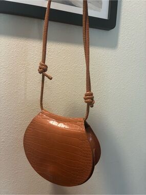Charles & Keith  Crossbody
Bag with Croc Texture
